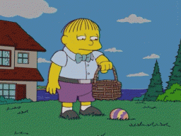 simpsons-ralph-easter-egg-hunting.gif